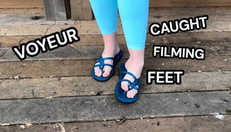 Voyeur Caught Filming Feet