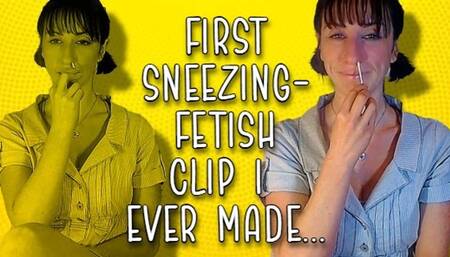 The very first sneeze fetish clip I ever made
