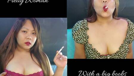 Pretty woman with a big boobs