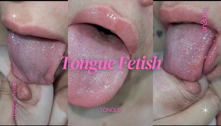 My tongue licking my tit and my finger