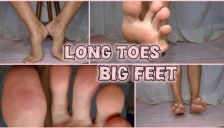 Long Toes big Feet