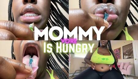 VORE Step-Mommy Amina is hungry - swallowed and digested - belly bloating - mouth fetish - shrinking fetish - uvula - throat - Roleplay