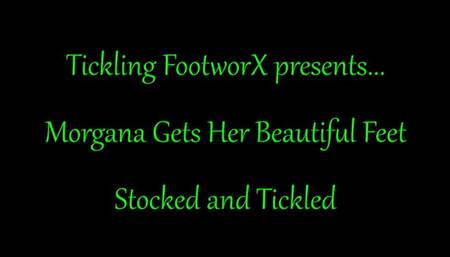 Morgana Gets Her Feet Stocked and Tickled