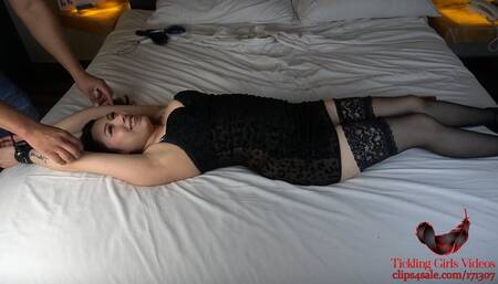 Daphne's first tickle session - (upperbody)