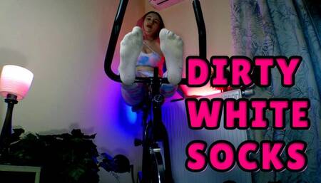 Lady Angela dirty smelly white socks fetish