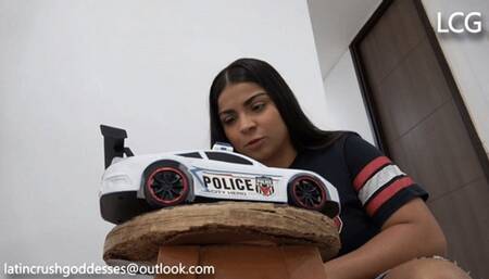 Penelope Destroys White Police Car Fast