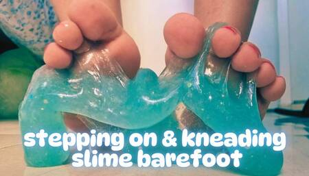 stomping on a slime barefoot