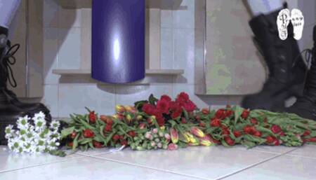 Flowers under cruel Boots floor view