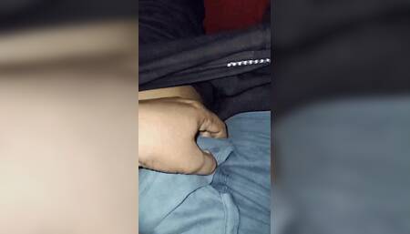 Aden Shows Palm and Rub His Cock