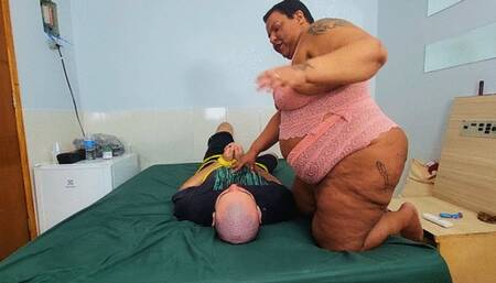Face sitting, part 1, by BBW Priscila GGG and Slave, (cam by Satina) FULL HD