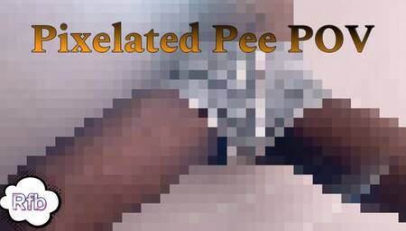 Rowanie pees on her grey shorts Pixelated