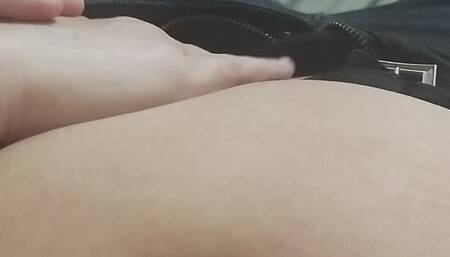 Watching a movie with my woman and starts to rubbing my belly
