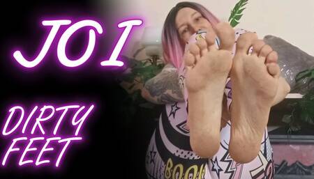 Lady Angela dirty feet JOI bare face no make up workout outfit foot tattoo pink pedicure cum countdown