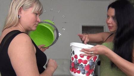 our heads are stuck in buckets b