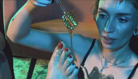 Now They Just Want To Kiss Feet Covered With Honey