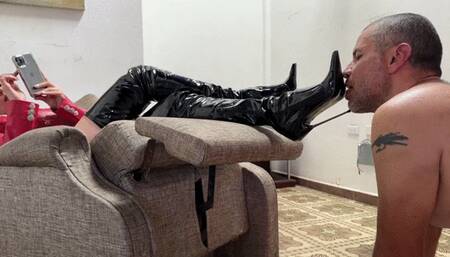 BQ Worship my sublime Boots slave by the BootsQueen