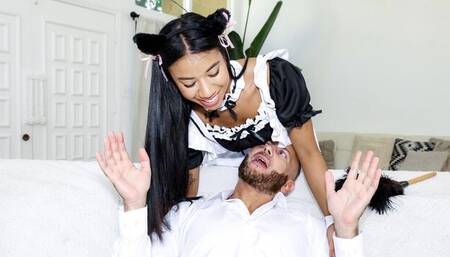 Ameena Green's blowjob trailer by Little Asians