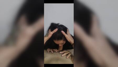 Playing the Role of Submissive Girlfriend with Deep Oral Sex on Wellington Prado's Big Dick Before He Puts Me on All Fours and T