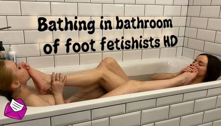 Bathing in bathroom of foot fetish HD (Short version)