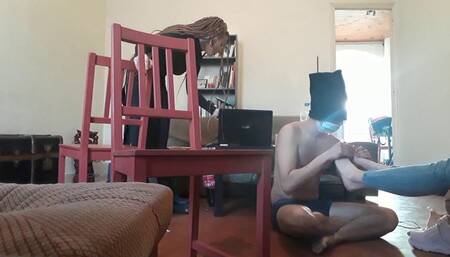 Archive Video #5 - Trampled after Being The Human Footrest !