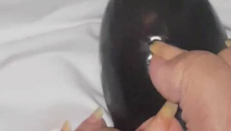 Destroying an Eggplant with my toenails