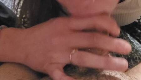 Pov Sloppy deepthroat blowjob!