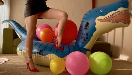 Mean lady plays with your birthday present