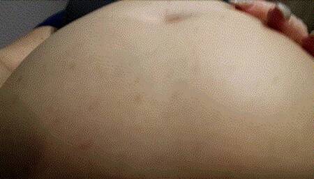 Someone was inflating belly , belly button massage helps WMV