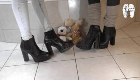 Stuffed Toy under High Heel Boots 2