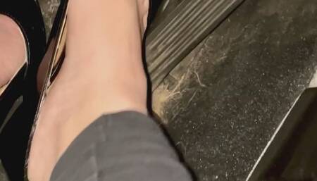 IRL Driving and Pedal Pumping in Patent Leather Heels