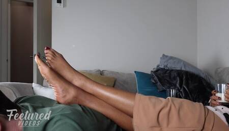 You will always get down on your hands and knees to serve as my footstool