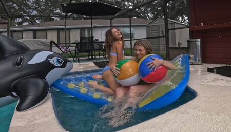 Kitty Quinn and Nathalias Inflatable Fun