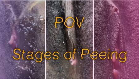 Pov Stages of Peeing Desperation Release then lastly Wet Pussy