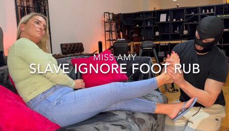 Slave Ignore Foot Rub