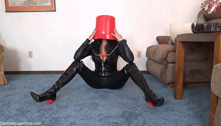 * 854x480p * Bucket Gets Stuck On Daphney Rose Head -Mp4