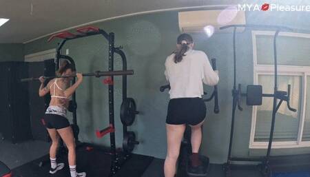 Sore Feet&Muscle Worship In Gym