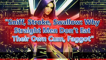 Sniff, Stroke, Swallow: Why Straight Men Don’t Eat Their Own Cum, Faggot