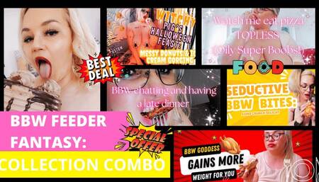 CurvySoleGoddess - BBW Feeder Fantasy Collection: 6 CLIP COMBO