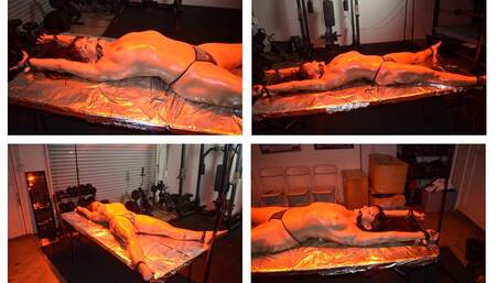 1271-Latina Roasting - Oiled and Bound Fetish