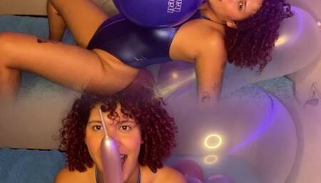 I am very naughty with my balloons