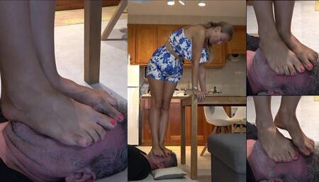 GABRIELLA - The beauty treatment - EXTREME face trampling - without ever getting off the face - NON STOP!