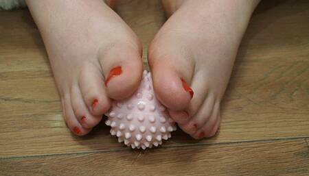 Playing with your toes in complete silence