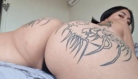 Teen farting on your face after gym POV