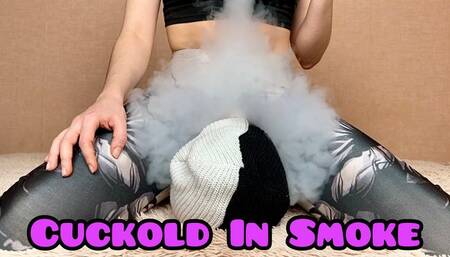 Stepmommy Humiliation Cuckold Face With Her Ass - Sniffs ass and gets smoke doses, big ass smothering mp4