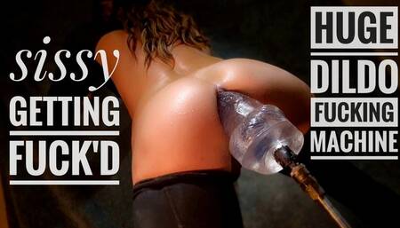 huge dildo ass fucking and gape