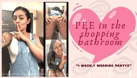 Pee in the shopping bathroom