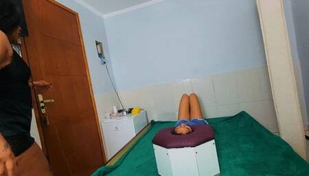 Farting in box, by Veronica Lins and Slave Faby, (cam by Manu) FULL HD