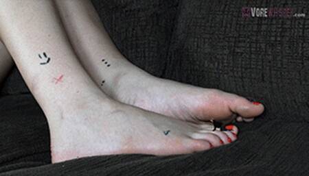 Tiny's Saliva Bath, with Tanya 720 HD Giantess Vore