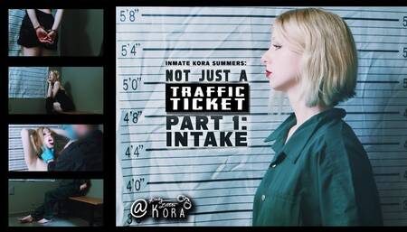 Not Just a Traffic Ticket - Part 1 Kora Summers Criminal Girl Handcuffed, Arrested, Strip-searched, Gets Her Mugshots Taken, and Made to Wear a Jail Uniform