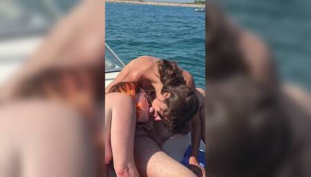Orgy and Partouze with 4 on a Boat in a Rough Sea, You Are Not Prepared